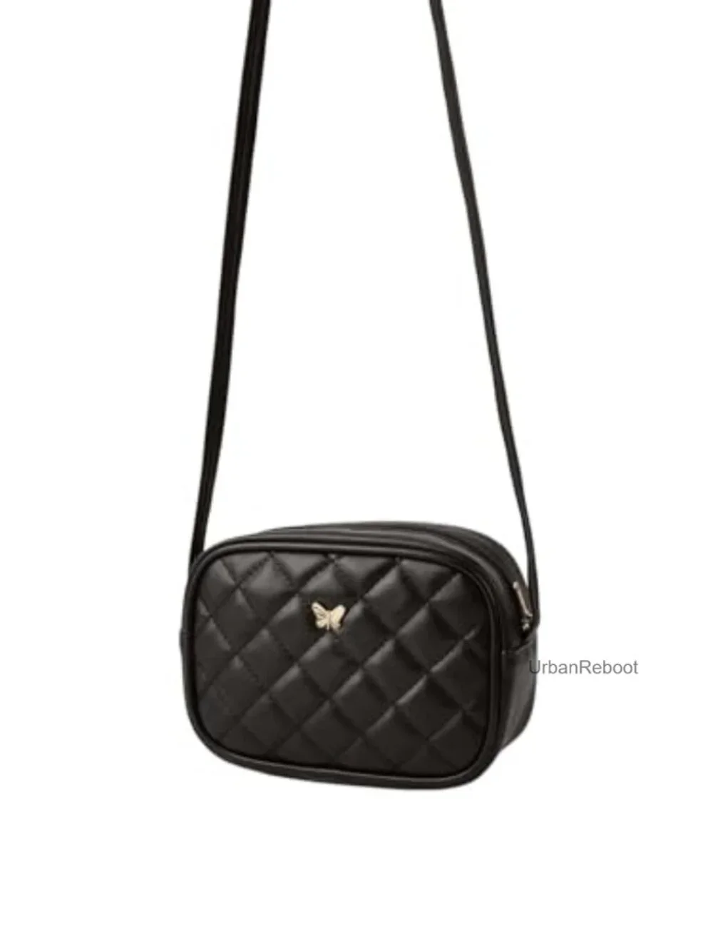 PU Leather Mini Crossbody Bag Zipper Shoulder Purse